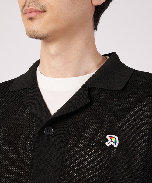 Arnold Palmer(アーノルドパーマー)の「メッシュニット シャツカーディガン + Tシャツ セット(Tシャツ/カットソー・メンズ・アイボリー/ブラック/ダークグリーン・LL/L/M)」の15枚目の写真