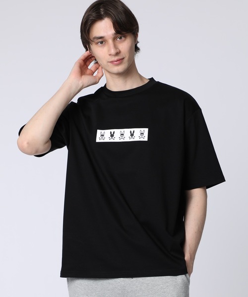 Psycho Bunny(サイコバニー)の「BOXロゴ シルケットスムースTシャツ(Tシャツ/カットソー・メンズ・ホワイト/ブラック・SMALL/MEDIUM/LARGE/X-LARGE)」の2枚目の写真