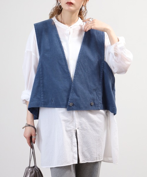 SO(エスオー)の「ベスト(ベスト・レディース・チャコール/ダルブルー系/ボルドー/グレイッシュベージュ/オレンジ系その他・F)」の4枚目の写真