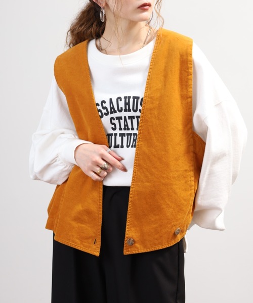 SO(エスオー)の「ベスト(ベスト・レディース・チャコール/ダルブルー系/ボルドー/グレイッシュベージュ/オレンジ系その他・F)」の5枚目の写真