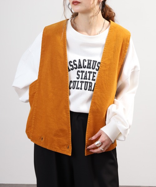 SO(エスオー)の「ベスト(ベスト・レディース・チャコール/ダルブルー系/ボルドー/グレイッシュベージュ/オレンジ系その他・F)」の7枚目の写真