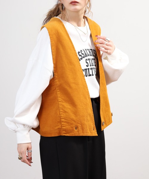 SO(エスオー)の「ベスト(ベスト・レディース・チャコール/ダルブルー系/ボルドー/グレイッシュベージュ/オレンジ系その他・F)」の9枚目の写真