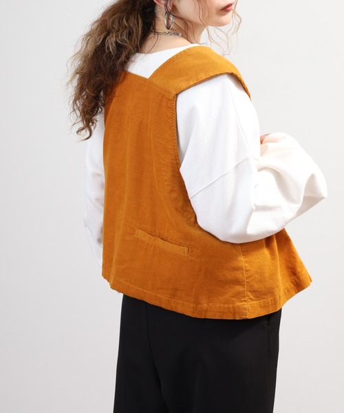 SO(エスオー)の「ベスト(ベスト・レディース・チャコール/ダルブルー系/ボルドー/グレイッシュベージュ/オレンジ系その他・F)」の11枚目の写真