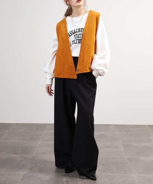 SO(エスオー)の「ベスト(ベスト・レディース・チャコール/ダルブルー系/ボルドー/グレイッシュベージュ/オレンジ系その他・F)」の12枚目の写真