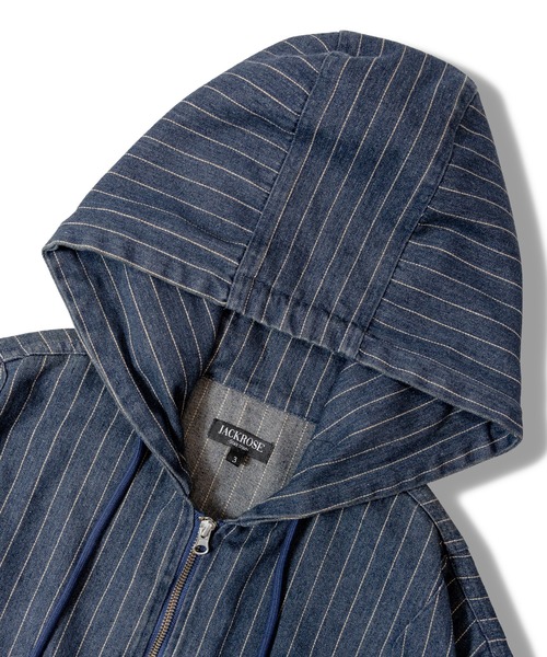 JACKROSE（ジャックローズ）の「JE PROCESSING DENIM HOOD JACKET（デニムジャケット・メンズ・インディゴブルー/その他1・M/L）」の7枚目の写真