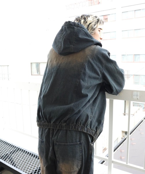 JACKROSE(ジャックローズ)の「JE PROCESSING DENIM HOOD JACKET(デニムジャケット・メンズ・インディゴブルー/その他1・M/L)」の16枚目の写真
