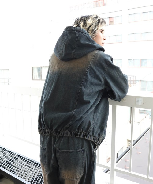 JACKROSE(ジャックローズ)の「JE PROCESSING DENIM HOOD JACKET(デニムジャケット・メンズ・インディゴブルー/その他1・M/L)」の18枚目の写真