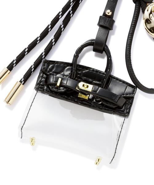 FREE'S MART（フリーズマート）の「◆クリアバッグチャーム（キーホルダー・レディース・ブルー/ブラック・ﾌﾘ-）」の8枚目の写真