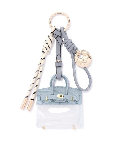 FREE'S MART（フリーズマート）の「◆クリアバッグチャーム（キーホルダー・レディース・ブルー/ブラック・ﾌﾘ-）」の10枚目の写真