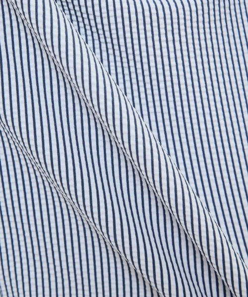 MEN'S MELROSE（メンズメルローズ）の「トリコットサッカーワンピースカラーシャツ（シャツ/ブラウス・メンズ・ネイビー/ホワイト・3/4/2）」の10枚目の写真