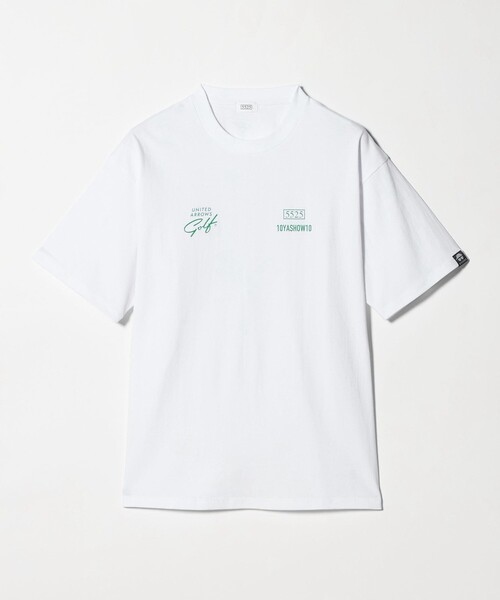 5525golf(ゴーゴーニーゴーゴルフ)の「【別注】<5525 × 10YASHOW10 × UNITED ARROWS GOLF>クルーネック Tシャツ(Tシャツ/カットソー・メンズ・ホワイト/ブラック・M/L/S)」の1枚目の写真