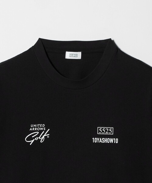 5525golf(ゴーゴーニーゴーゴルフ)の「【別注】<5525 × 10YASHOW10 × UNITED ARROWS GOLF>クルーネック Tシャツ(Tシャツ/カットソー・メンズ・ホワイト/ブラック・M/L/S)」の7枚目の写真