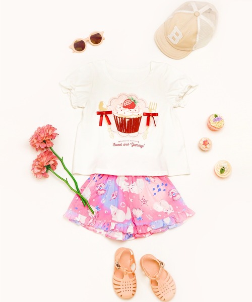 Catherine Cottage（キャサリンコテージ）の「フリル甚平【ZOZO限定先行予約受付中】（浴衣・キッズ・ホワイト×ブルー/サックスブルー系/ブルーパープル/ミント/ピンク系2/ピンク系1/ライトブルー/ライラック系1・120/110/100/90/130）」の13枚目の写真