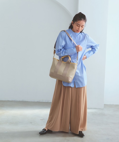 Breath TOPKAPI(ブレストプカピ)の「【Breath TOPKAPI】【26SS新色】SCOTCH GRAIN スコッチグレイントート バッグ M(ショルダー付き)(トートバッグ・レディース・グレー/ベージュ系その他2・FREE)」の4枚目の写真