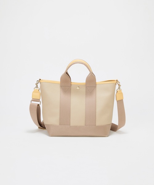 Breath TOPKAPI(ブレストプカピ)の「【Breath TOPKAPI】【26SS新色】SCOTCH GRAIN スコッチグレイントート バッグ M(ショルダー付き)(トートバッグ・レディース・グレー/ベージュ系その他2・FREE)」の5枚目の写真