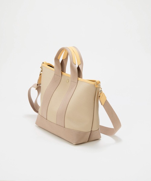 Breath TOPKAPI(ブレストプカピ)の「【Breath TOPKAPI】【26SS新色】SCOTCH GRAIN スコッチグレイントート バッグ M(ショルダー付き)(トートバッグ・レディース・グレー/ベージュ系その他2・FREE)」の6枚目の写真