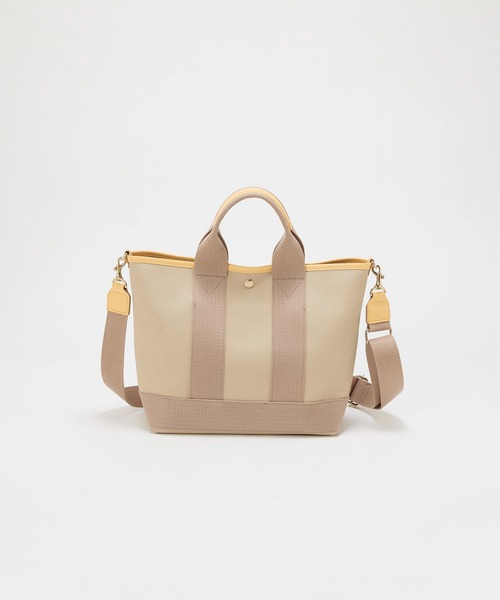 Breath TOPKAPI(ブレストプカピ)の「【Breath TOPKAPI】【26SS新色】SCOTCH GRAIN スコッチグレイントート バッグ M(ショルダー付き)(トートバッグ・レディース・グレー/ベージュ系その他2・FREE)」の7枚目の写真