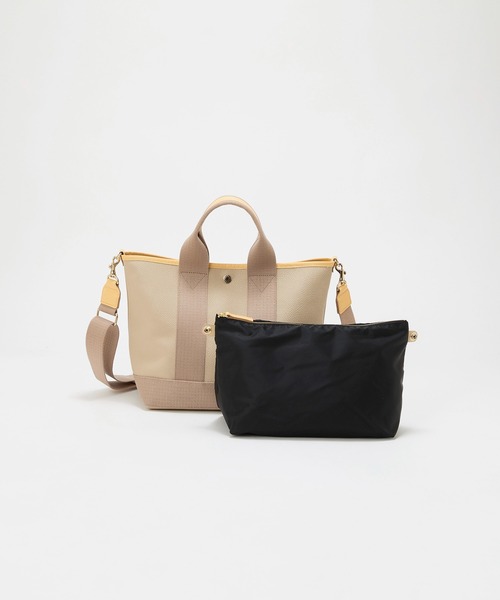 Breath TOPKAPI(ブレストプカピ)の「【Breath TOPKAPI】【26SS新色】SCOTCH GRAIN スコッチグレイントート バッグ M(ショルダー付き)(トートバッグ・レディース・グレー/ベージュ系その他2・FREE)」の9枚目の写真
