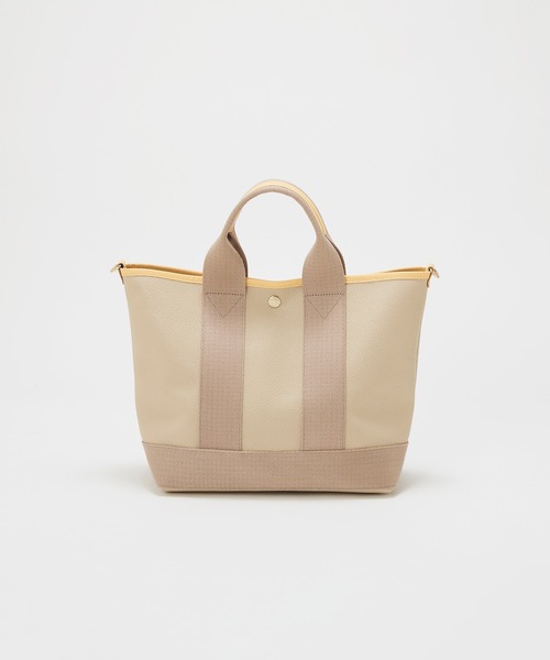 Breath TOPKAPI(ブレストプカピ)の「【Breath TOPKAPI】【26SS新色】SCOTCH GRAIN スコッチグレイントート バッグ M(ショルダー付き)(トートバッグ・レディース・グレー/ベージュ系その他2・FREE)」の10枚目の写真