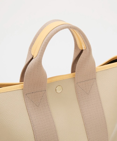 Breath TOPKAPI(ブレストプカピ)の「【Breath TOPKAPI】【26SS新色】SCOTCH GRAIN スコッチグレイントート バッグ M(ショルダー付き)(トートバッグ・レディース・グレー/ベージュ系その他2・FREE)」の11枚目の写真