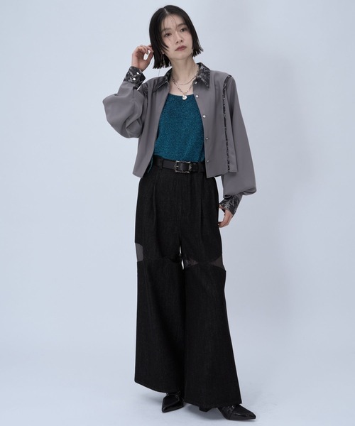 HARE(ハレ)の「アソートカップツキキャミ(HARE)(キャミソール・レディース・ブルー/ブラック系その他/ブラック・FREE)」の22枚目の写真