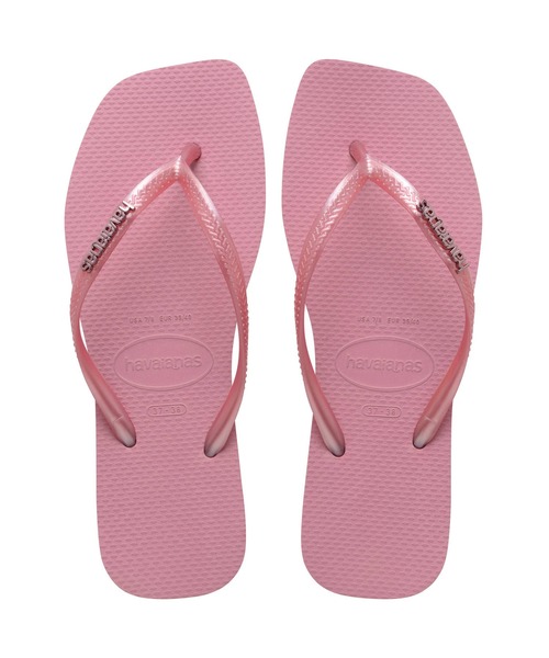 havaianas(ハワイアナス)の「SLIM SQUARE LOGO METALLIC(サンダル・レディース・ブラック系その他3/ベージュ系その他5/ピンク系・22cm/23cm/24.5cm/25.5cm)」の4枚目の写真