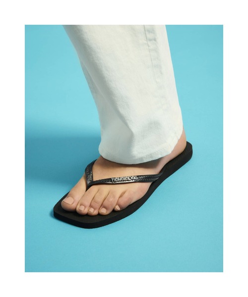 havaianas(ハワイアナス)の「SLIM SQUARE LOGO METALLIC(サンダル・レディース・ブラック系その他3/ベージュ系その他5/ピンク系・22cm/23cm/24.5cm/25.5cm)」の18枚目の写真