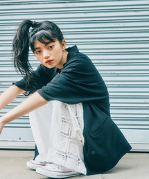 niko and...（ニコアンド）の「[MODE NORM CORE] ジョーゼットルーズジャケット（テーラードジャケット）」