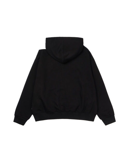 GILAARCHIVE（ギラアーカイブ）の「SCRIPT LETTERING ONE SHOULDER HOODED_BLACK（パーカー・レディース・その他・FREE）」の6枚目の写真