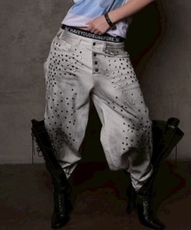 haveyoudiedbefore（ハブユーダイドビフォー）の「【haveyoudiedbefore?】Outlaw Riveted Denim / 【ハブユーダイドビフォー】ダーティーウォッシュフレアデニムパンツ（デニムパンツ）」