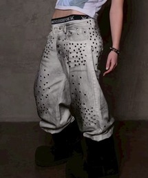 haveyoudiedbefore（ハブユーダイドビフォー）の「【haveyoudiedbefore?】Outlaw Riveted Denim / 【ハブユーダイドビフォー】ダーティーウォッシュフレアデニムパンツ（デニムパンツ）」
