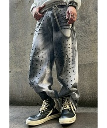 haveyoudiedbefore（ハブユーダイドビフォー）の「【haveyoudiedbefore?】Outlaw Riveted Denim / 【ハブユーダイドビフォー】ダーティーウォッシュフレアデニムパンツ（デニムパンツ）」
