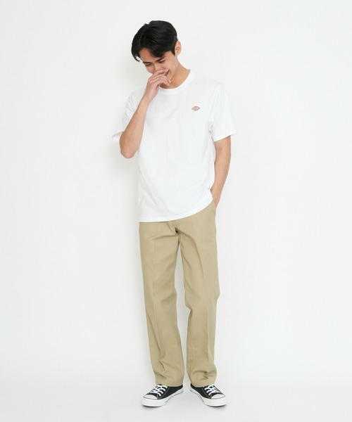 Dickies(ディッキーズ)の「Dickies/ディッキーズ メープルトンTシャツ 半袖/ロゴTシャツ(Tシャツ/カットソー・メンズ・ホワイト/ブラック/グレー/ブルー・SMALL/MEDIUM/LARGE/X-LARGE)」の7枚目の写真
