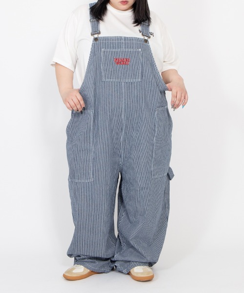 PUNYUS（プニュズ）の「ロゴ刺繍デニムオーバーオール（サロペット/オーバーオール・レディース・ライトブルー/その他1・4/3/2/1/5）」の5枚目の写真