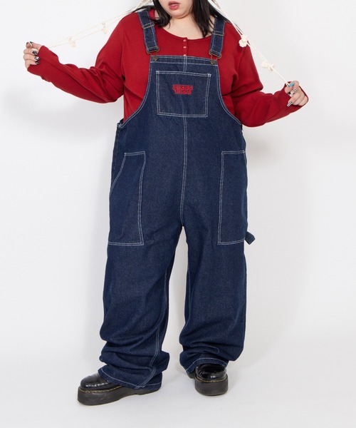 PUNYUS（プニュズ）の「ロゴ刺繍デニムオーバーオール（サロペット/オーバーオール・レディース・ライトブルー/その他1・4/3/2/1/5）」の10枚目の写真