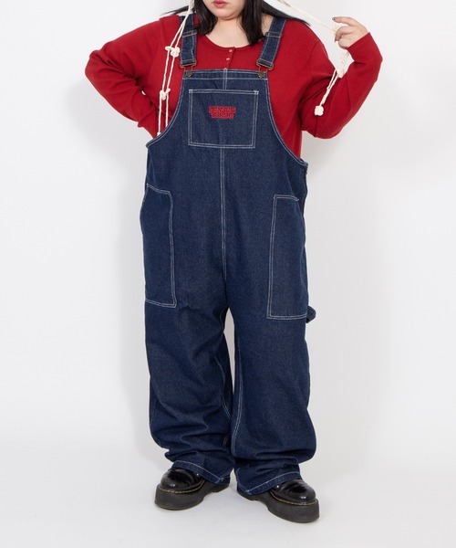 PUNYUS（プニュズ）の「ロゴ刺繍デニムオーバーオール（サロペット/オーバーオール・レディース・ライトブルー/その他1・4/3/2/1/5）」の11枚目の写真