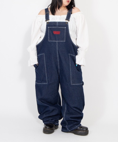 PUNYUS（プニュズ）の「ロゴ刺繍デニムオーバーオール（サロペット/オーバーオール・レディース・ライトブルー/その他1・4/3/2/1/5）」の14枚目の写真