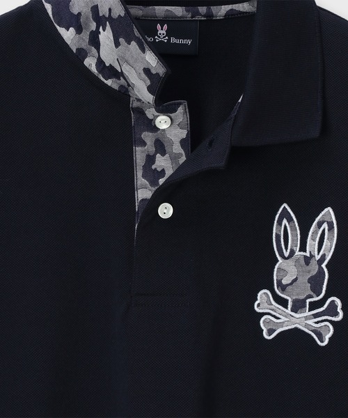 Psycho Bunny(サイコバニー)の「COOLMAX カモフラバニー 鹿の子ポロシャツ(ポロシャツ・メンズ・ネイビー/ホワイト/ブラック・LARGE/X-LARGE/SMALL/MEDIUM)」の19枚目の写真