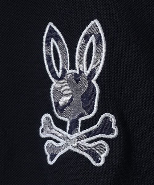 Psycho Bunny(サイコバニー)の「COOLMAX カモフラバニー 鹿の子ポロシャツ(ポロシャツ・メンズ・ネイビー/ホワイト/ブラック・LARGE/X-LARGE/SMALL/MEDIUM)」の21枚目の写真