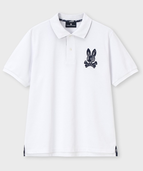 Psycho Bunny(サイコバニー)の「COOLMAX カモフラバニー 鹿の子ポロシャツ(ポロシャツ・メンズ・ネイビー/ホワイト/ブラック・LARGE/X-LARGE/SMALL/MEDIUM)」の7枚目の写真