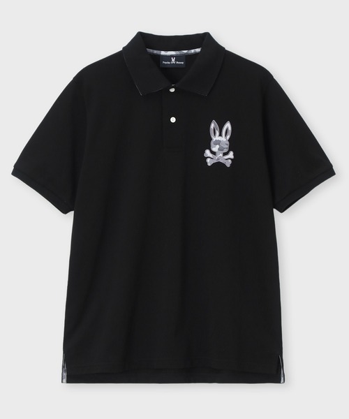 Psycho Bunny(サイコバニー)の「COOLMAX カモフラバニー 鹿の子ポロシャツ(ポロシャツ・メンズ・ネイビー/ホワイト/ブラック・LARGE/X-LARGE/SMALL/MEDIUM)」の12枚目の写真