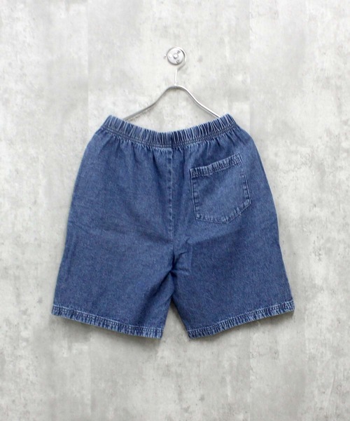 SHISKY(シスキー)の「ケミカルウォッシュ デニム リラックス ハーフパンツ(その他パンツ・メンズ・ブルー/ブラック・M/L/XL)」の3枚目の写真