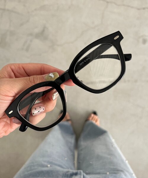 CAPRICIEUX LE'MAGE（カプリシューレマージュ）の「スクエアメガネ（サングラス・レディース・ベージュ/クリア/グレー/ブラウン・FREE）」の8枚目の写真