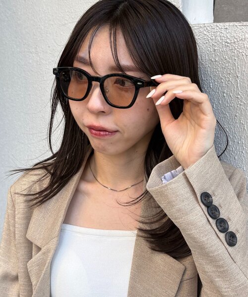 CAPRICIEUX LE'MAGE（カプリシューレマージュ）の「スクエアメガネ（サングラス・レディース・ベージュ/クリア/グレー/ブラウン・FREE）」の20枚目の写真