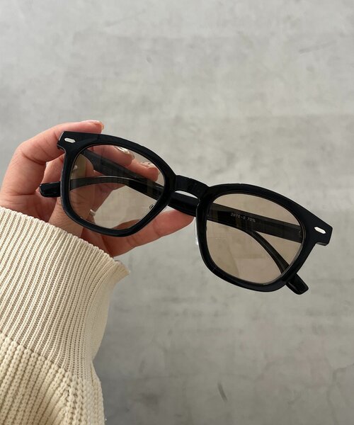 CAPRICIEUX LE'MAGE（カプリシューレマージュ）の「スクエアメガネ（サングラス・レディース・ベージュ/クリア/グレー/ブラウン・FREE）」の21枚目の写真