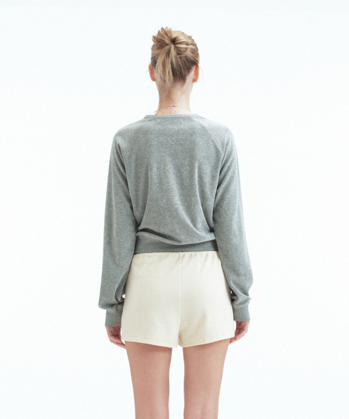 Rest&Recreation(レストアンドレクリエーション)の「TERRY CROPPED SWEATSHIRT - GREY(スウェット・レディース・その他・ONE)」の3枚目の写真
