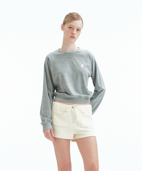 Rest&Recreation(レストアンドレクリエーション)の「TERRY CROPPED SWEATSHIRT - GREY(スウェット・レディース・その他・ONE)」の2枚目の写真