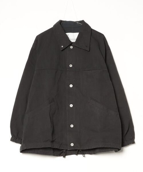 VOAAOV(ヴォアーブ)の「【VOAAOV】 WEATHER CLOTH GARMENT DYE Over Coach Jacket(その他アウター・メンズ・ブラック/オリーブ/チャコールグレー/ネイビー・1/0)」の1枚目の写真