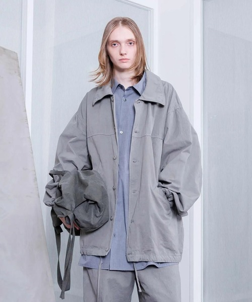 VOAAOV(ヴォアーブ)の「【VOAAOV】 WEATHER CLOTH GARMENT DYE Over Coach Jacket(その他アウター・メンズ・ブラック/オリーブ/チャコールグレー/ネイビー・1/0)」の3枚目の写真