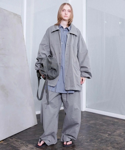 VOAAOV(ヴォアーブ)の「【VOAAOV】 WEATHER CLOTH GARMENT DYE Over Coach Jacket(その他アウター・メンズ・ブラック/オリーブ/チャコールグレー/ネイビー・1/0/2)」の8枚目の写真